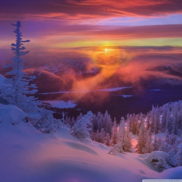 Зима восход