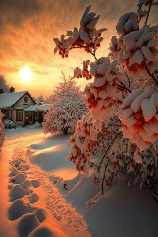 Зима восход