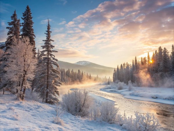 Зима восход