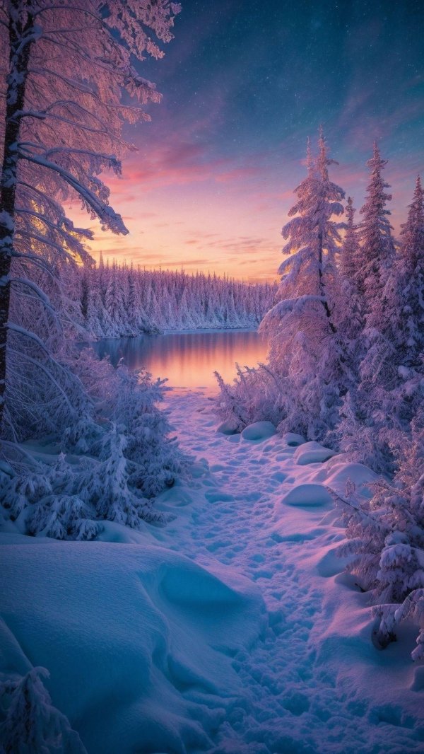 Зима восход