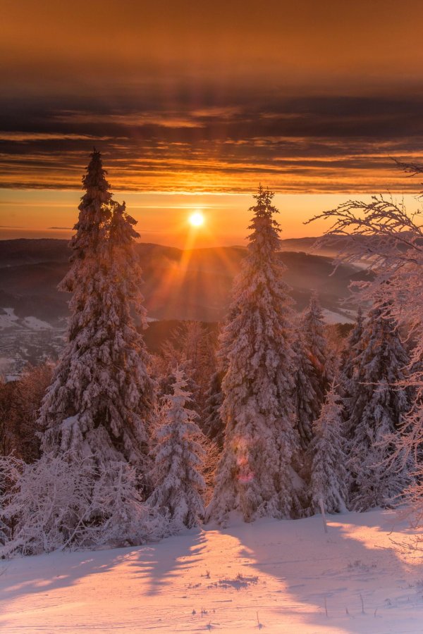 Зима восход