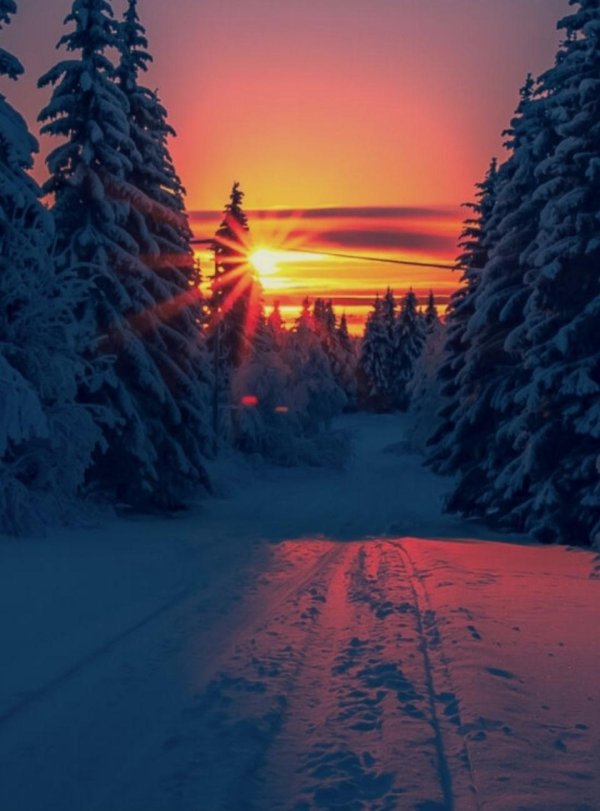 Зима восход