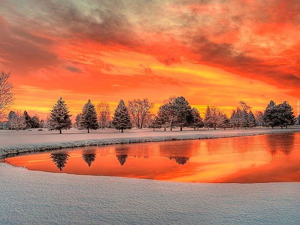 Зима восход