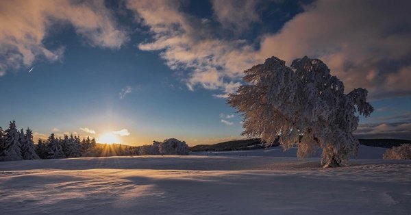 Зима восход