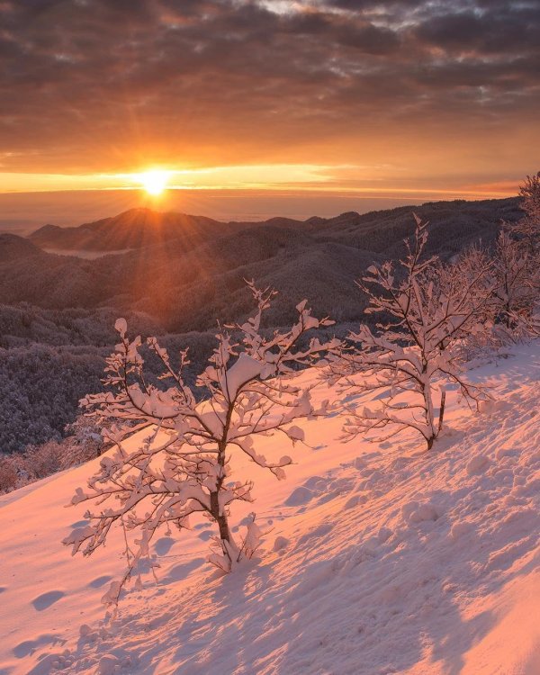 Зима восход