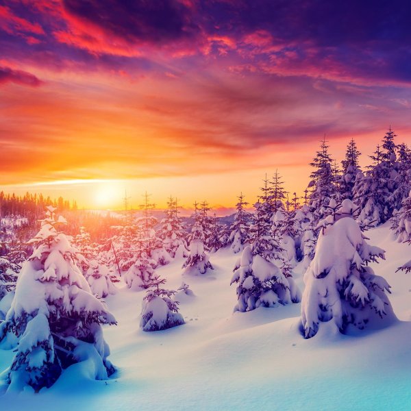 Зима восход