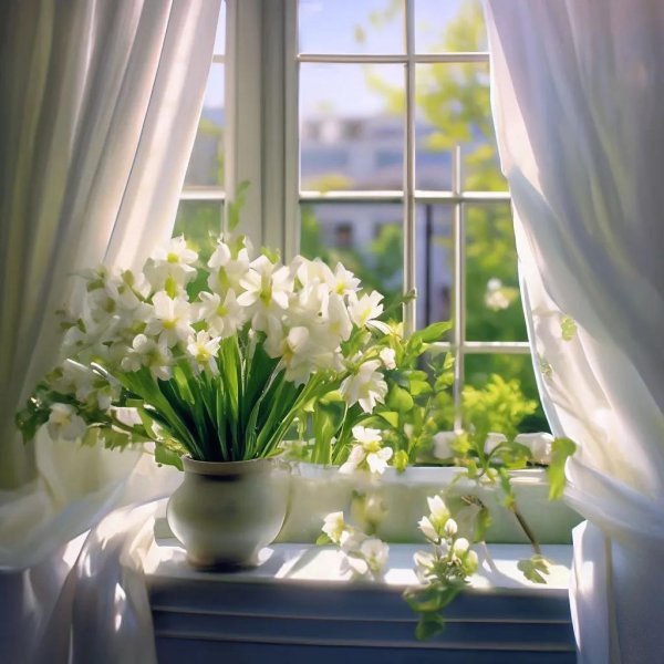 весна за окном