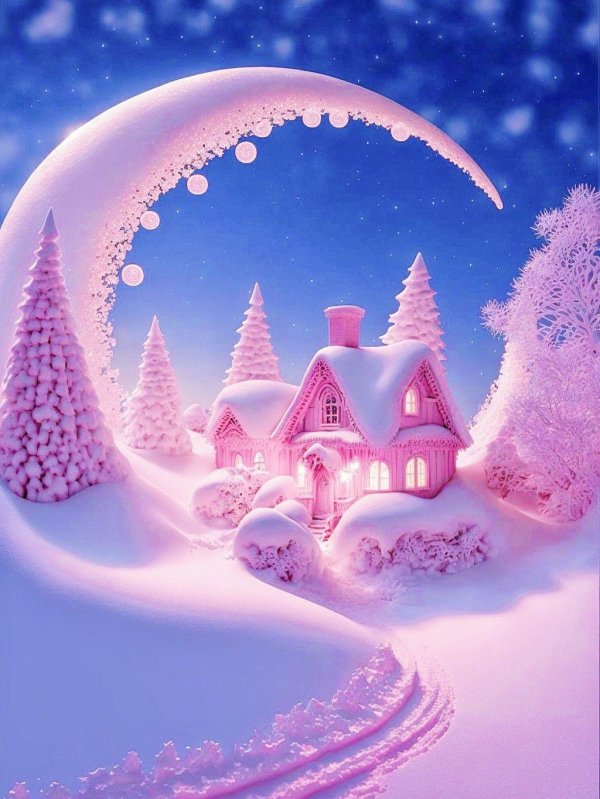 Розовая зима