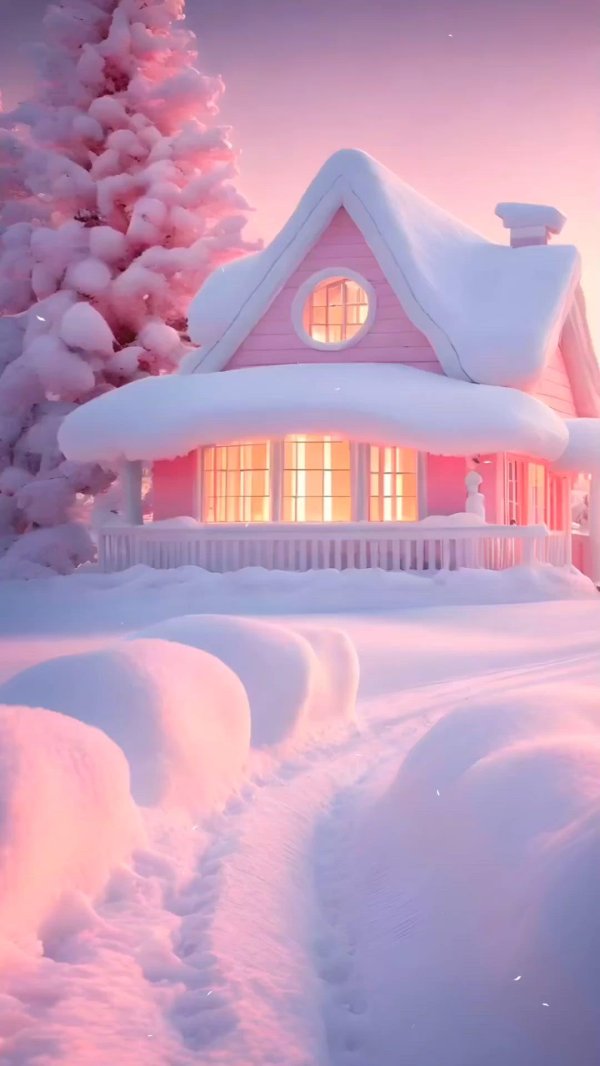 Розовая зима