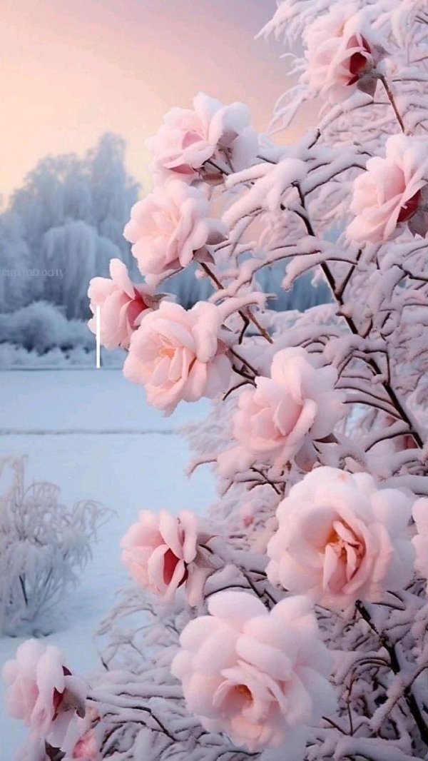 Розовая зима