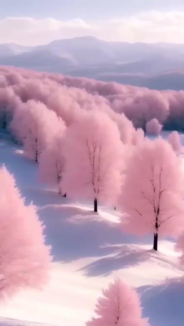 Розовая зима