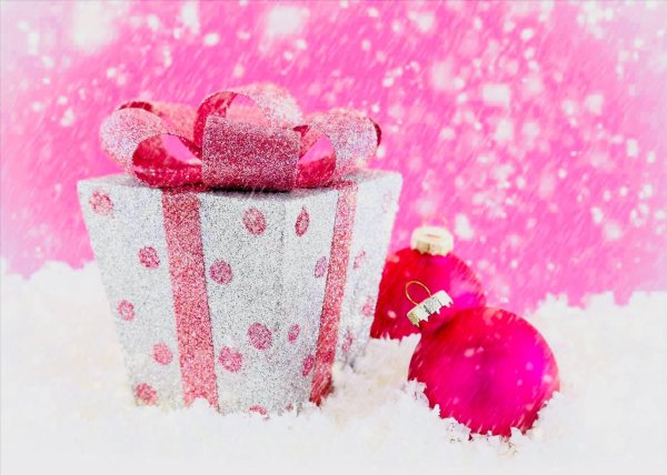 Розовая зима