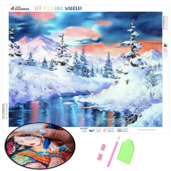 Акварель зима