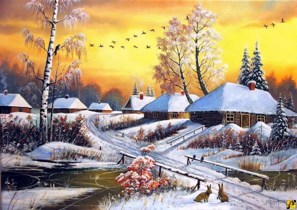 Зима художников