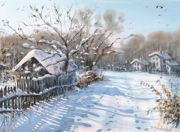 Зима художников