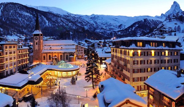 Швейцария зима