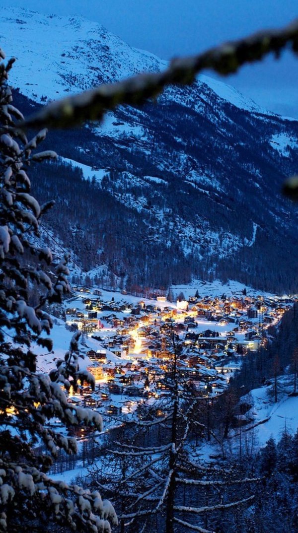 Швейцария зима