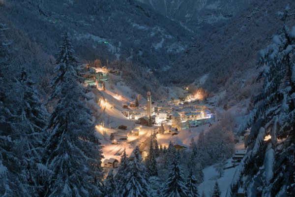 Швейцария зима