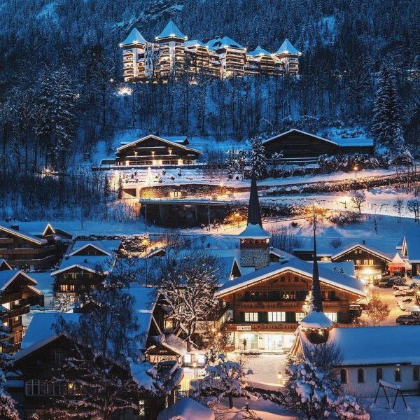 Швейцария зима