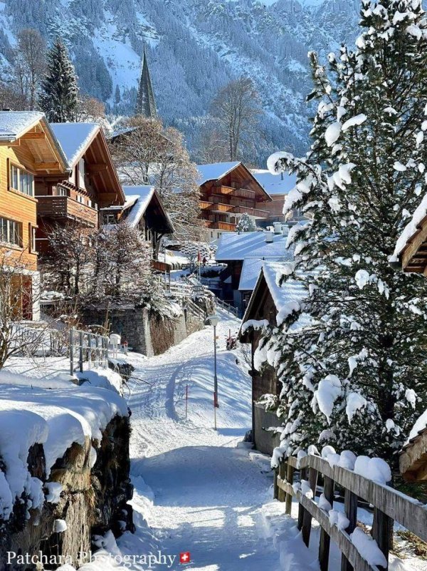 Швейцария зима