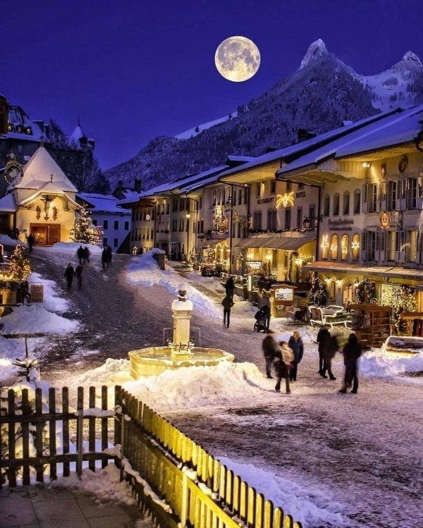 Швейцария зима