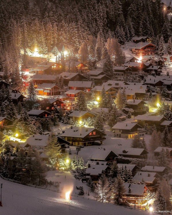 Швейцария зима