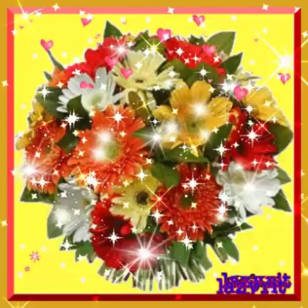 открытка букет цветов