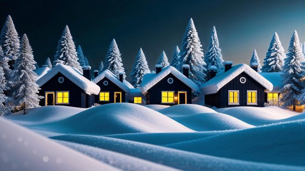 Дом и зима