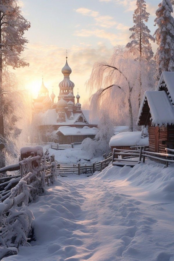 Зима и храм