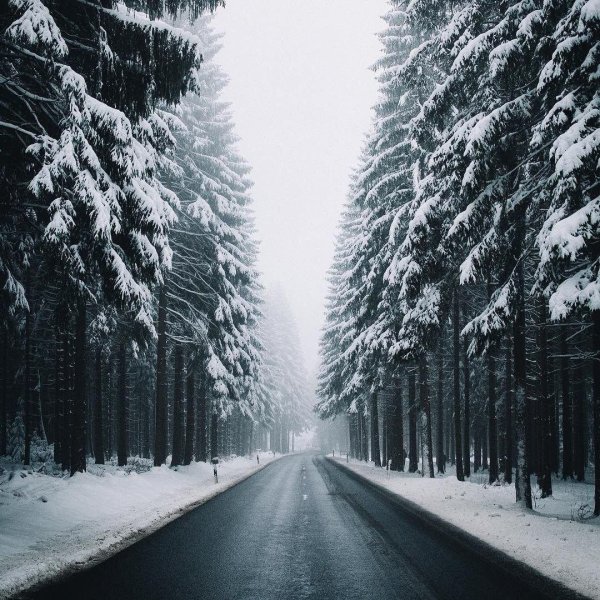 Дорога и зима