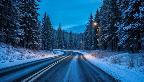 Дорога и зима