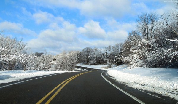 Дорога и зима