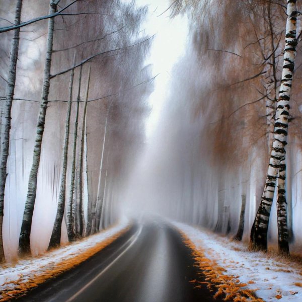 Дорога и зима