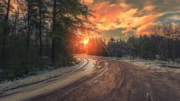 Дорога и зима