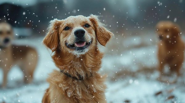 Зима и собаки