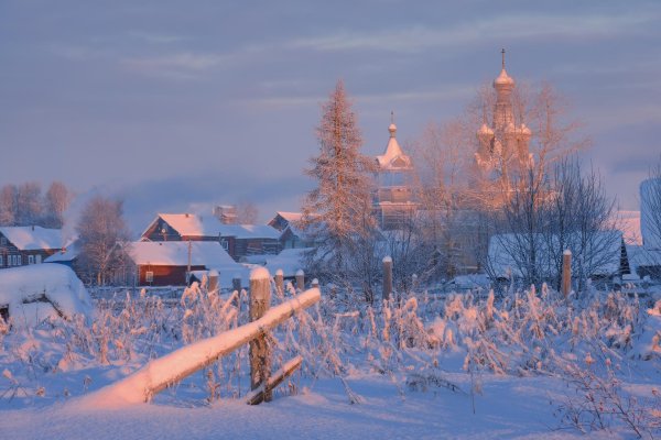 Зима деревня пейзажи