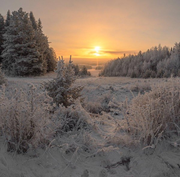 Зима деревня пейзажи