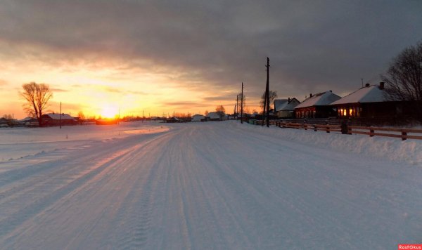 Зима деревня пейзажи