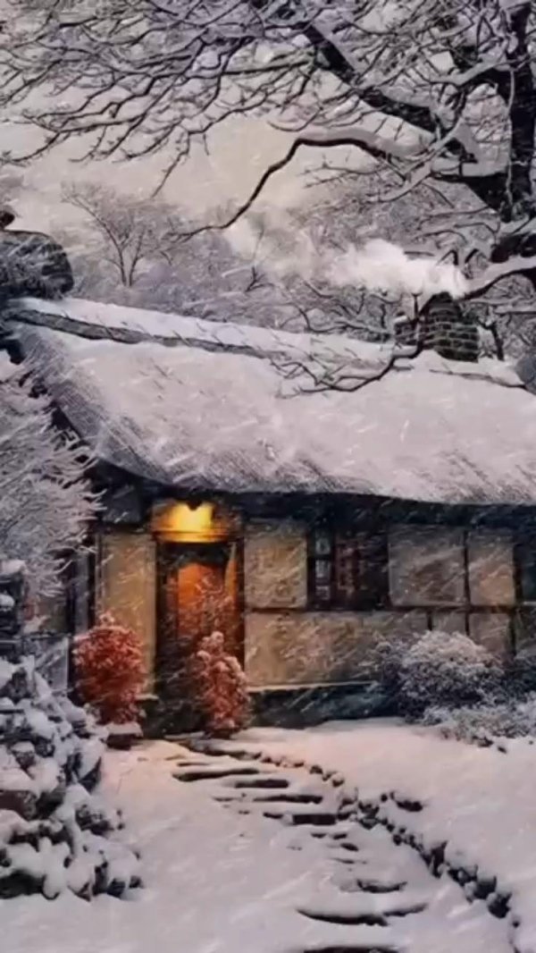 Зима вечер вертикальные