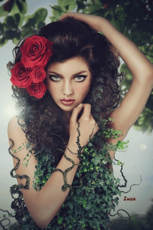 красива женщина