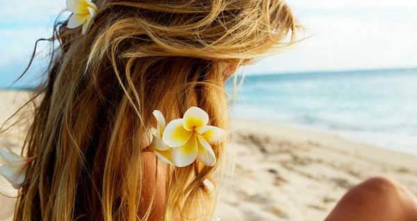 волосы летом