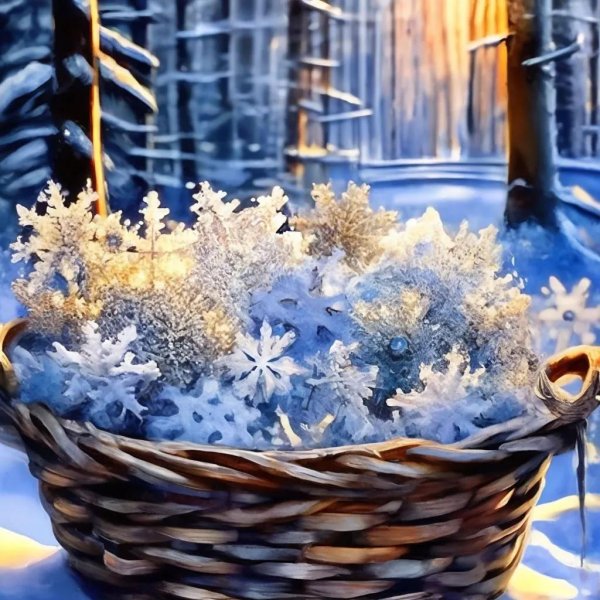 Утро зима город