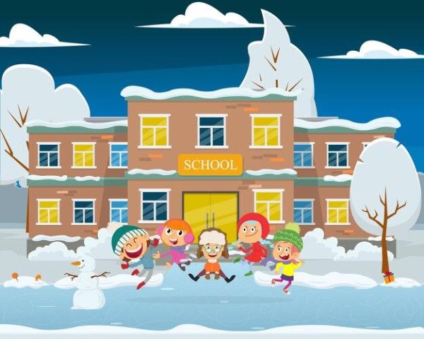 Зима для школы