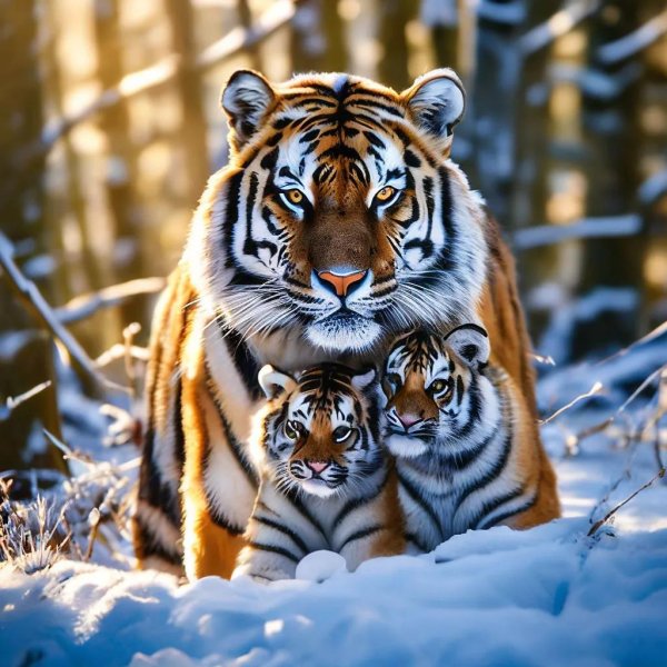 Зима и тигр