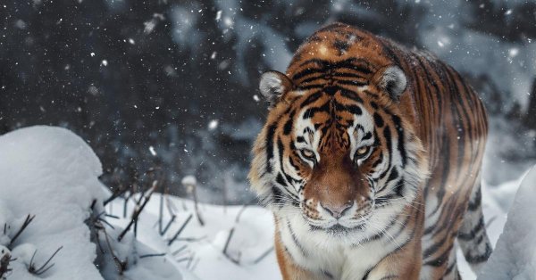 Зима и тигр