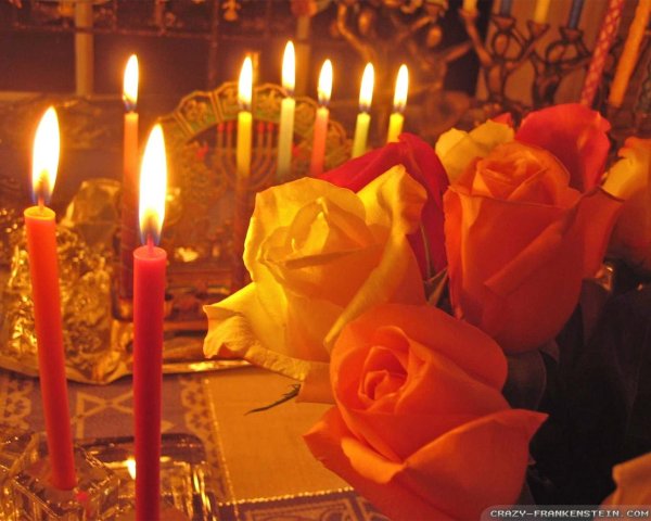 поминальные открытки со свечами