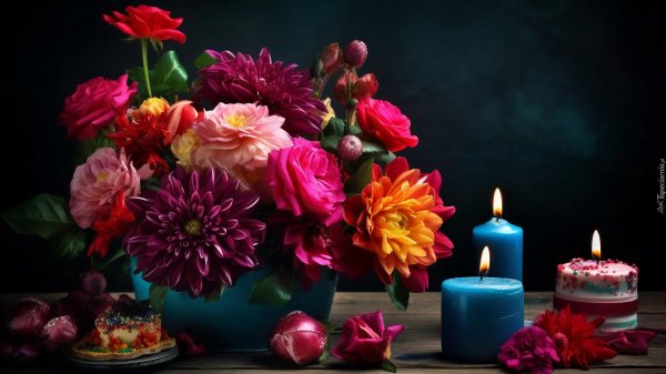 букеты яркие