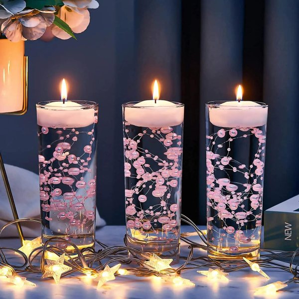 плавающие свечи в колбах