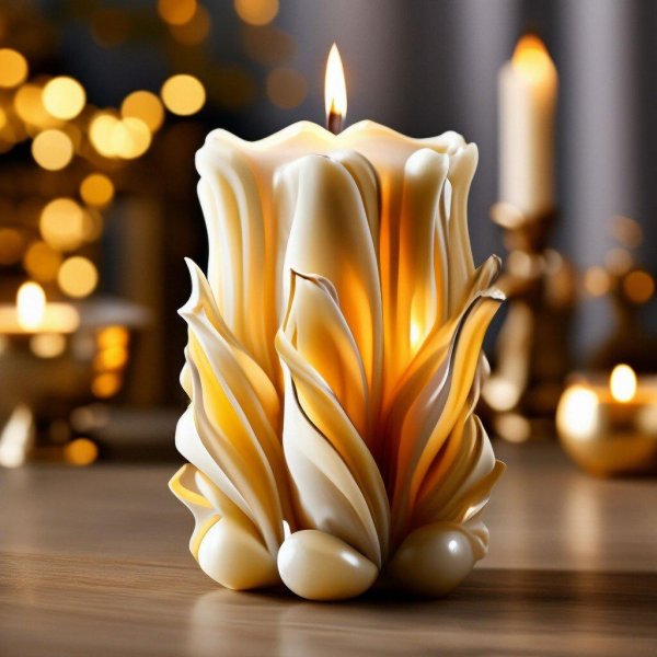 тонкие резные свечи