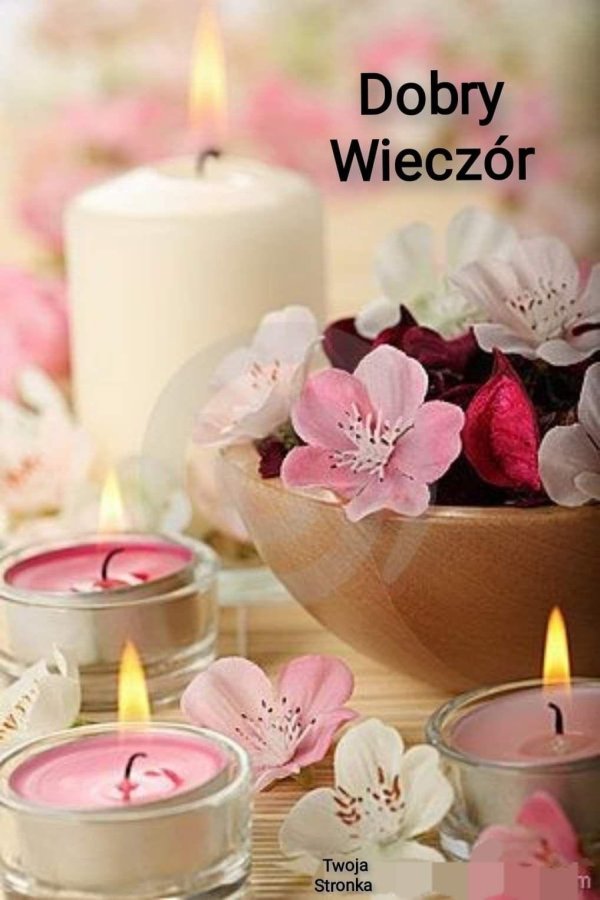 candles and flowers